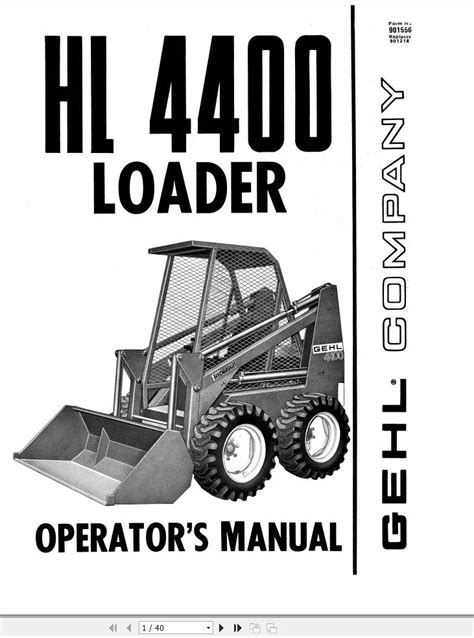 gehl 4600 skid steer specs for sale|gehl hl4400 manual.